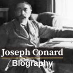 Portrait of Joseph Conrad, author of Heart of Darkness